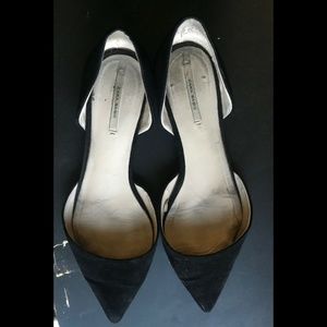 Zara Basic D'Orsay Black Flats